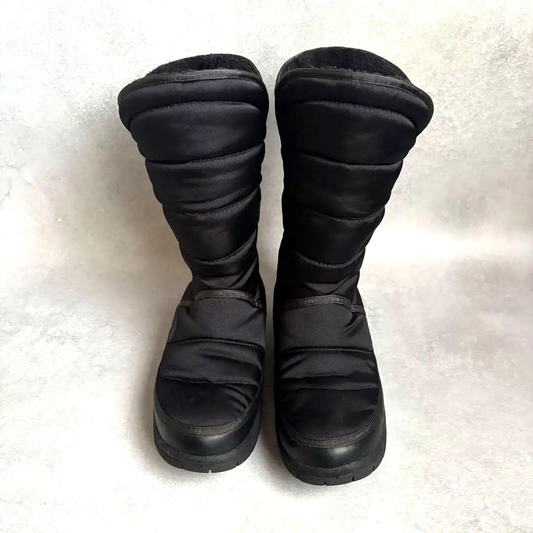 ザノースフェイス 防水ブラックムートンブーツヌプシ アモア 25cm