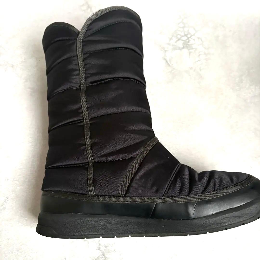 ザノースフェイス 防水ブラックムートンブーツヌプシ アモア 25cm