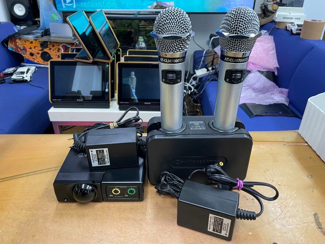 オーディオテクニカ赤外線ワイヤレスセット　CR701+CLM7000TX極上！