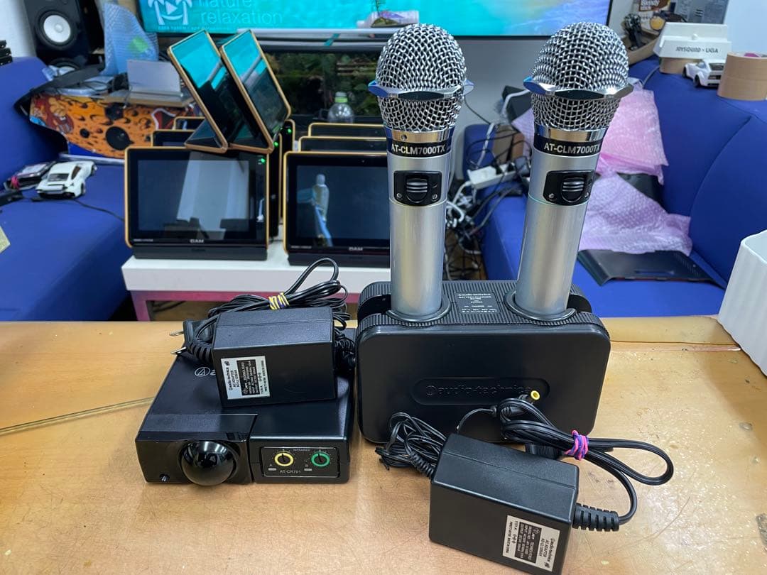 オーディオテクニカ赤外線ワイヤレスセット　CR701+CLM7000TX極上！