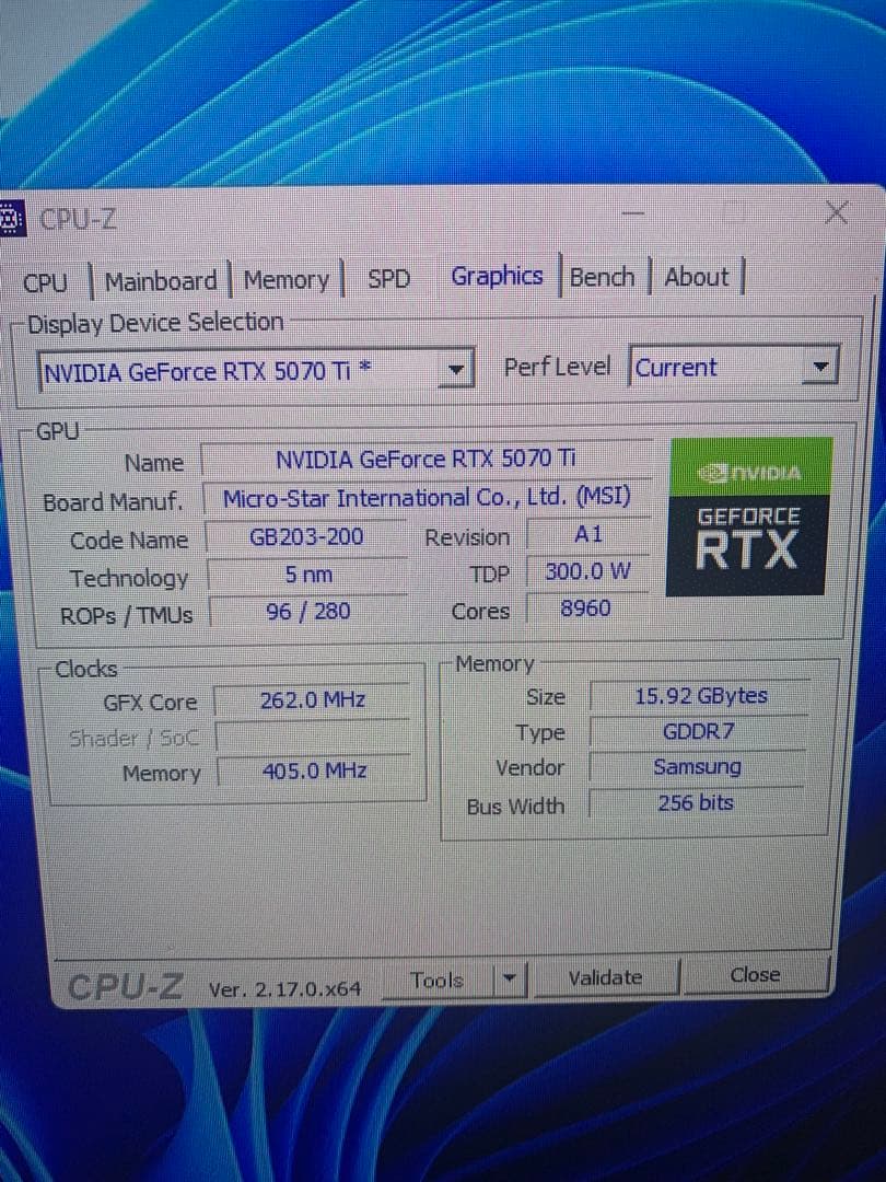 グラフィックボード・グラボ・ビデオカード MSI GeForce RTX 5070 Ti 16GB VENTUS 3XOC