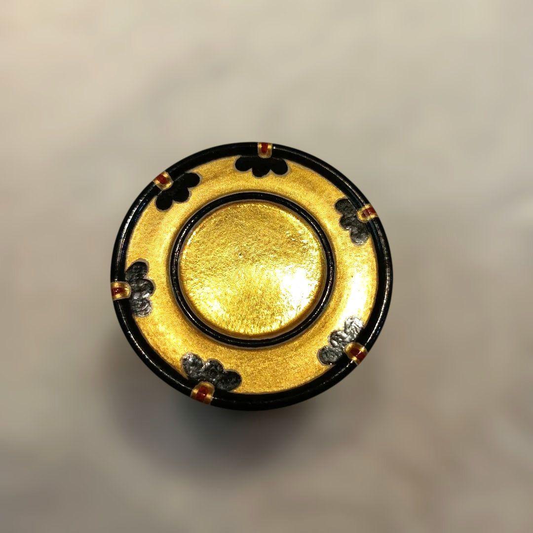 三代西村徳泉　紫翠窯　鼓　蓋置