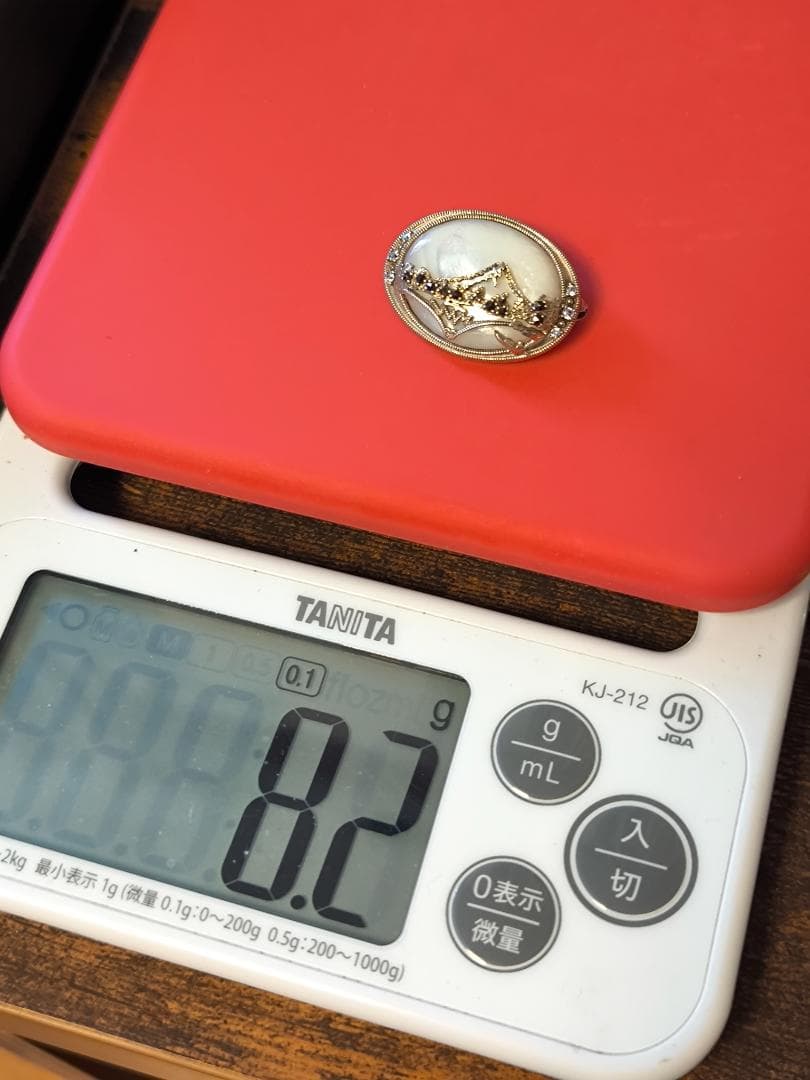 碌山 ROKUZAN ロクザン シルバー925 マザーオブパール ブローチ