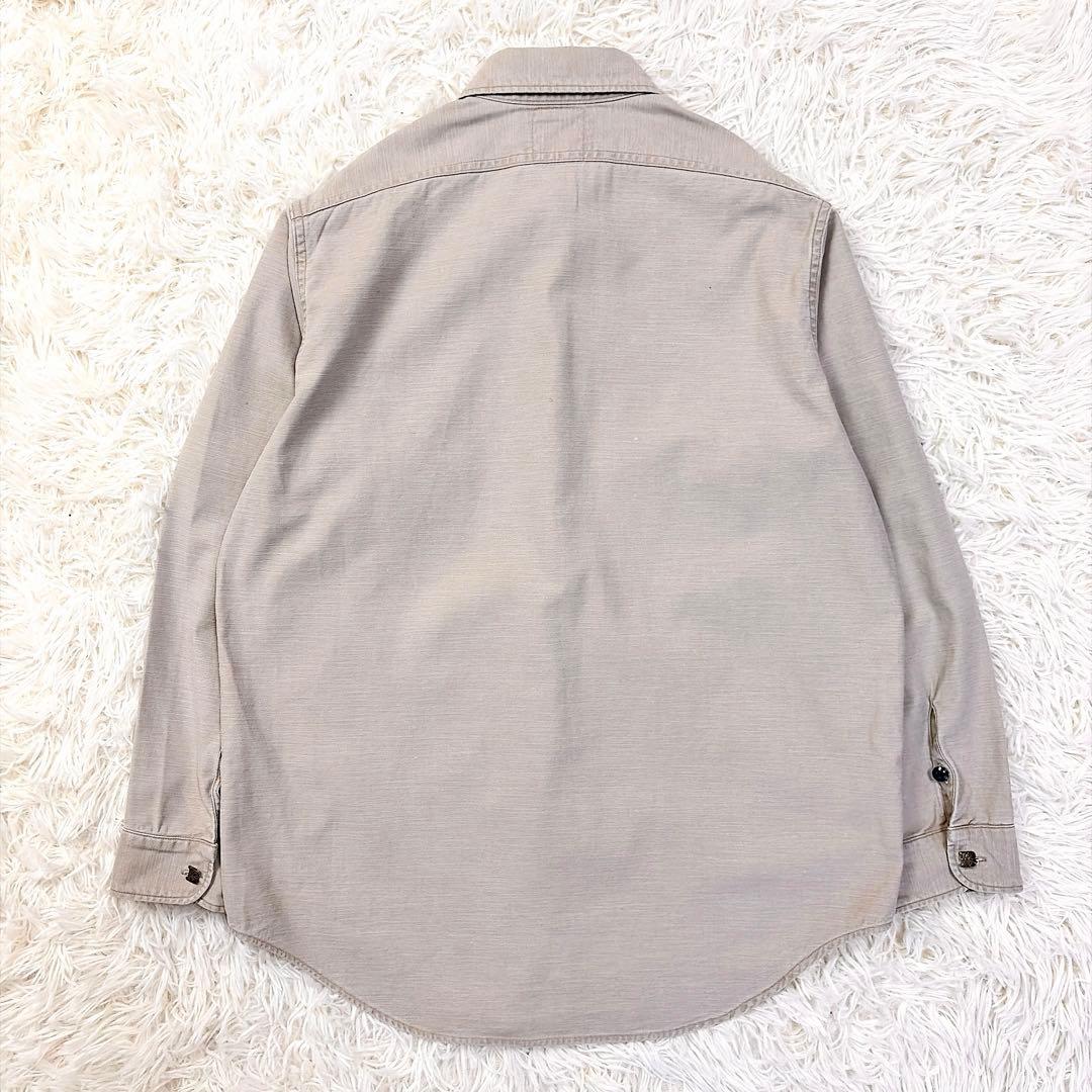 マディソンブルー　コットン　ハンプトンシャツ　ロゴ刺繍　ロゴボタン