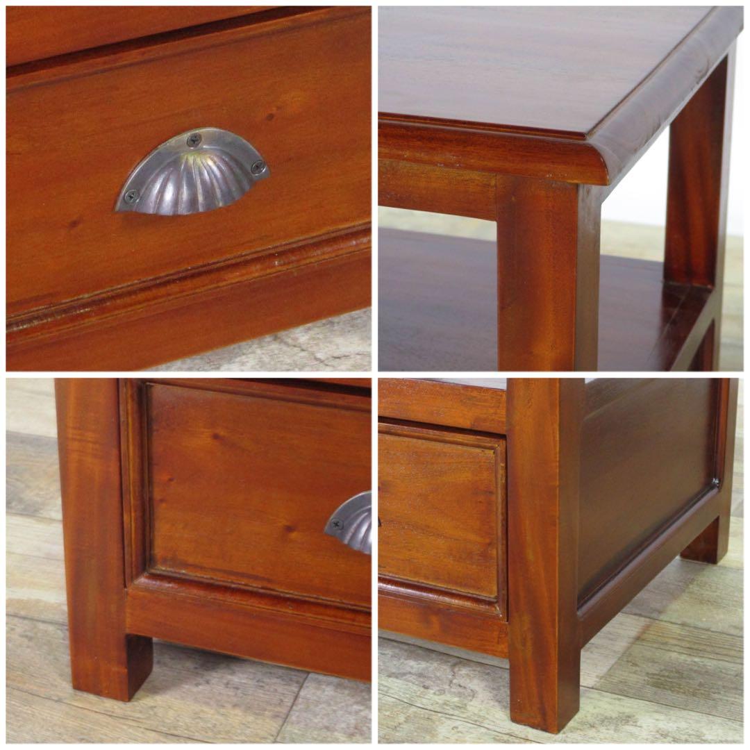 C 新品 コロニアル サイドテーブル ミニテーブル 小物入れ 収納 アジアン