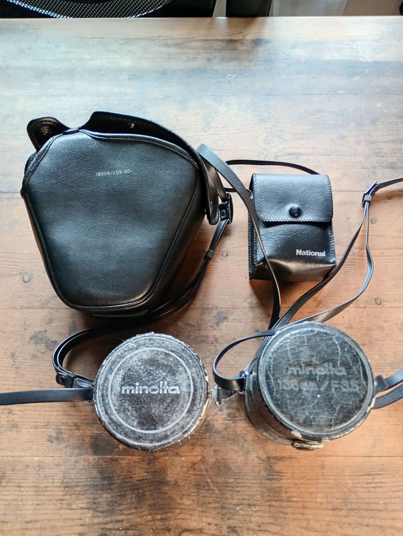 Minolta XD フィルムカメラ レンズ2本・フラッシュセット　動作未確認
