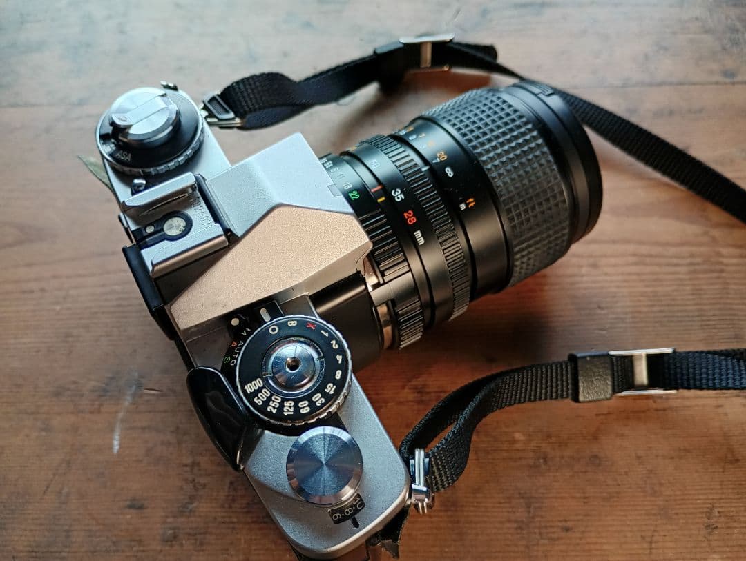 Minolta XD フィルムカメラ レンズ2本・フラッシュセット　動作未確認