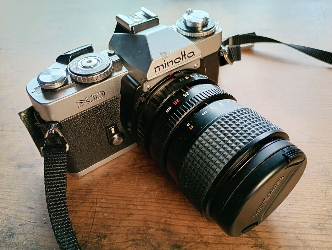 Minolta XD フィルムカメラ レンズ2本・フラッシュセット　動作未確認