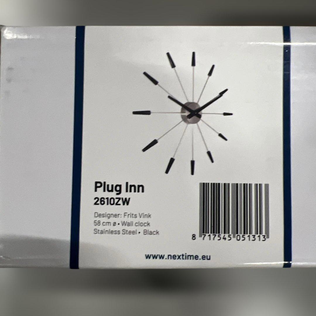 NeXtimeウォールクロック\"PLUG INN\"、非常に静かな