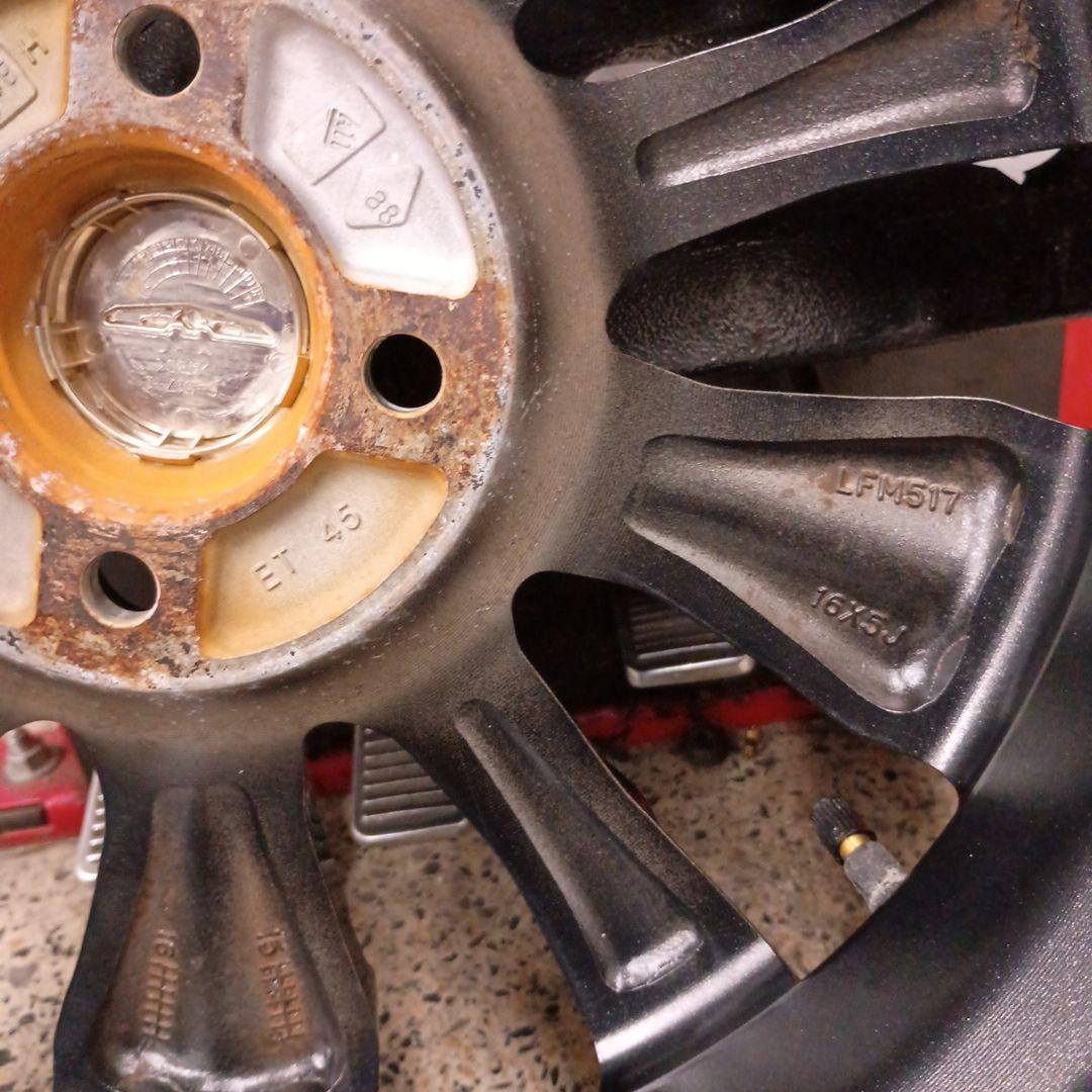 【新品】165/45R16 ハンコック夏タイヤ付 16インチアルミ 軽自動車用