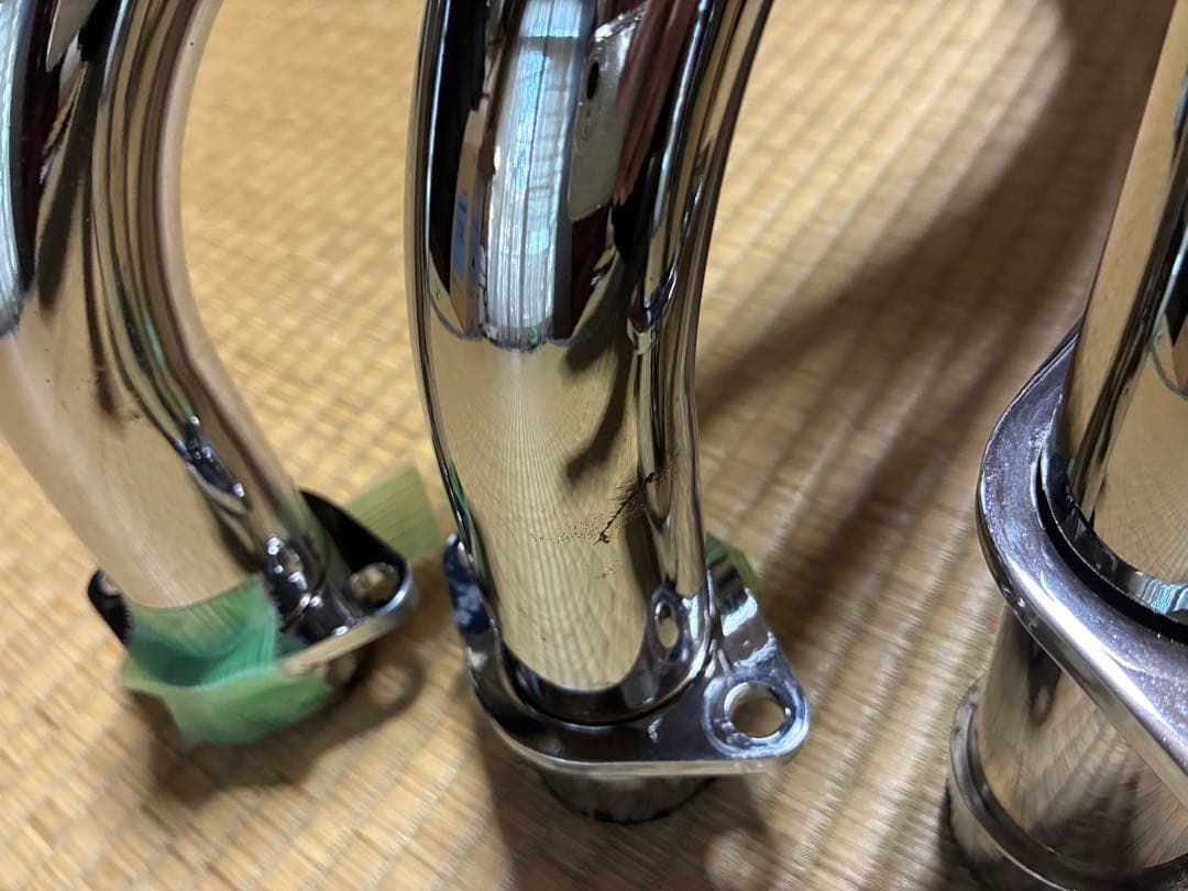 Z900RS用のメッキショート管（60φ）