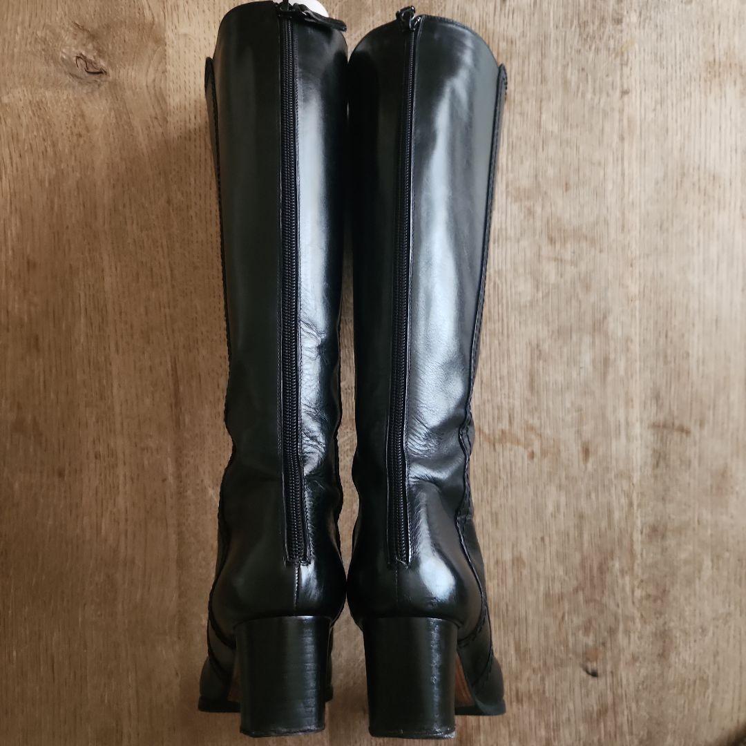 BALLY　バリー　黒　ロングブーツ　39　イタリア製　箱　保存袋　ファスナー開