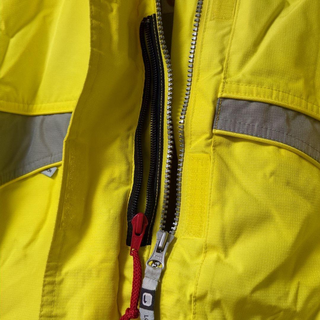 高身長170　スキー,スノボーウェア上下セットユニセックス（イエロー・グレー）