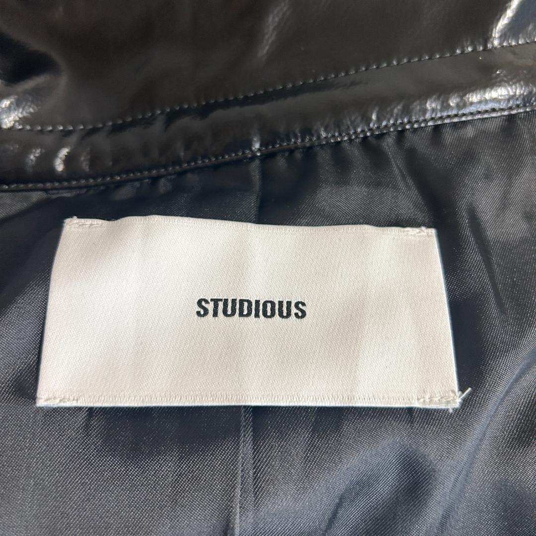 STUDIOUS ステュディオス パテント バイカージャケット