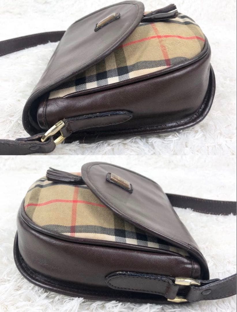 【希少】バーバリー シェルター ノバチェック シャドーホース ショルダ