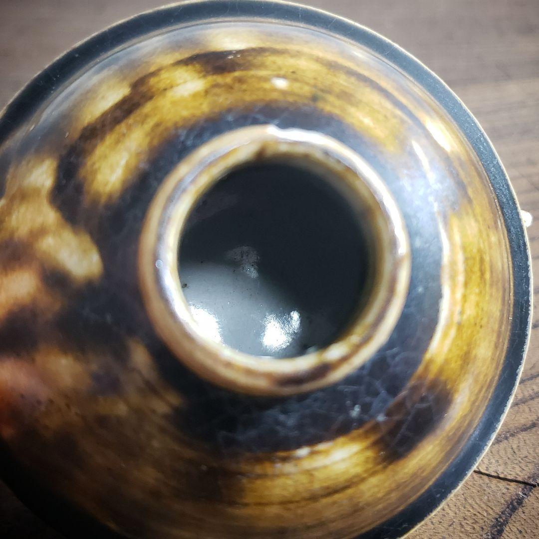 油燈　油壺　油灯　オイルランプ　陶器　亀　珍品　一輪挿し　花器　花瓶