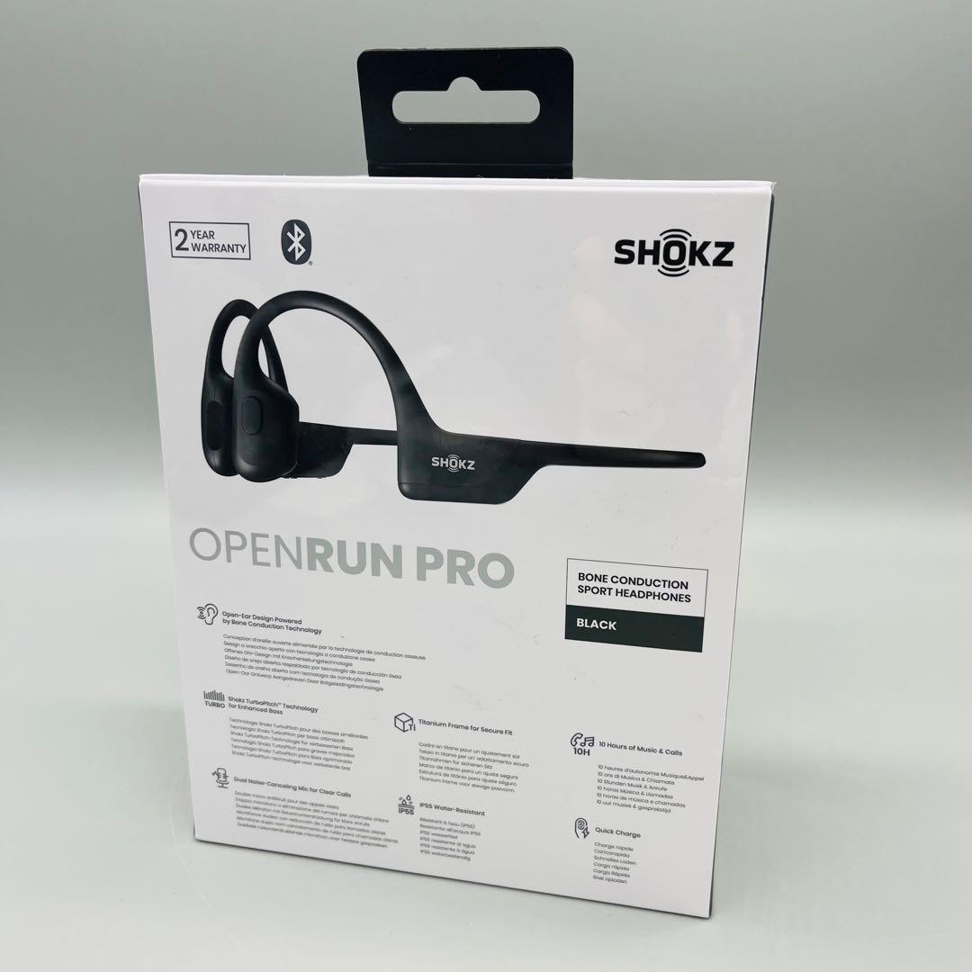 【未開封】Shokz 骨伝導イヤホン OpenRun Pro ブラック