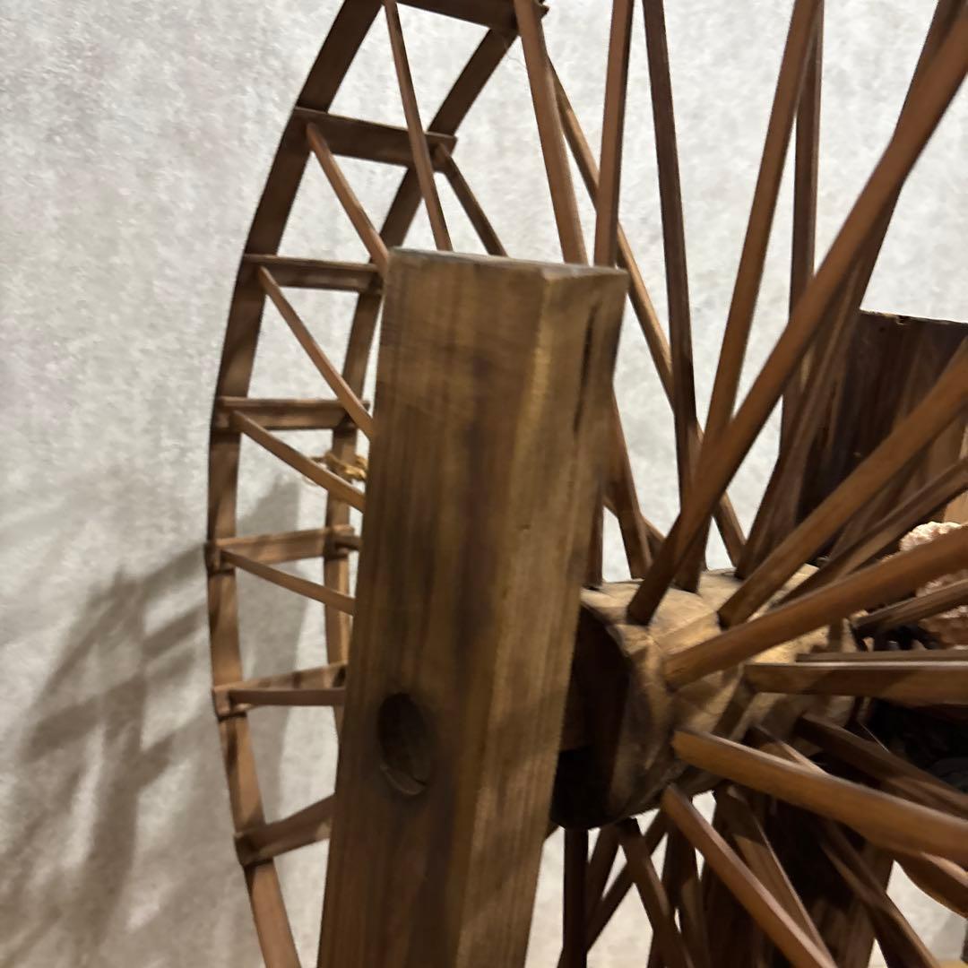 希少 古民具 木製 糸車（糸巻き）江戸〜明治期 和家具 古民家・店舗ディスプレイ