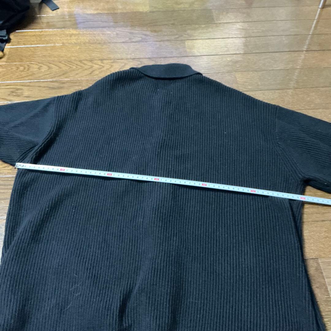 steven alan ブラック リブ編み ニットジャケット