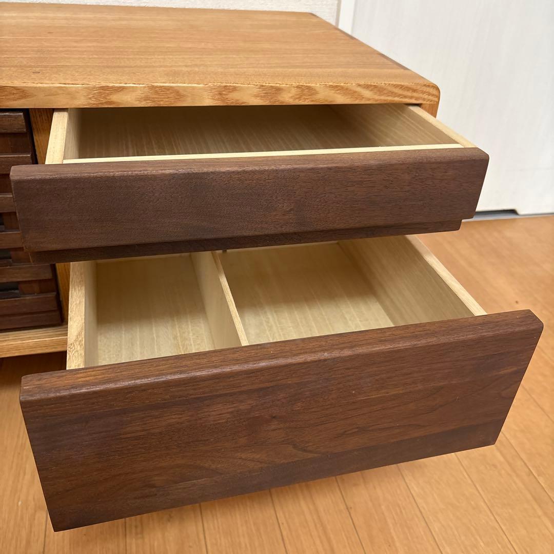 久和屋 Suite TVボード Hi 幅125 ウォールナット　タモ