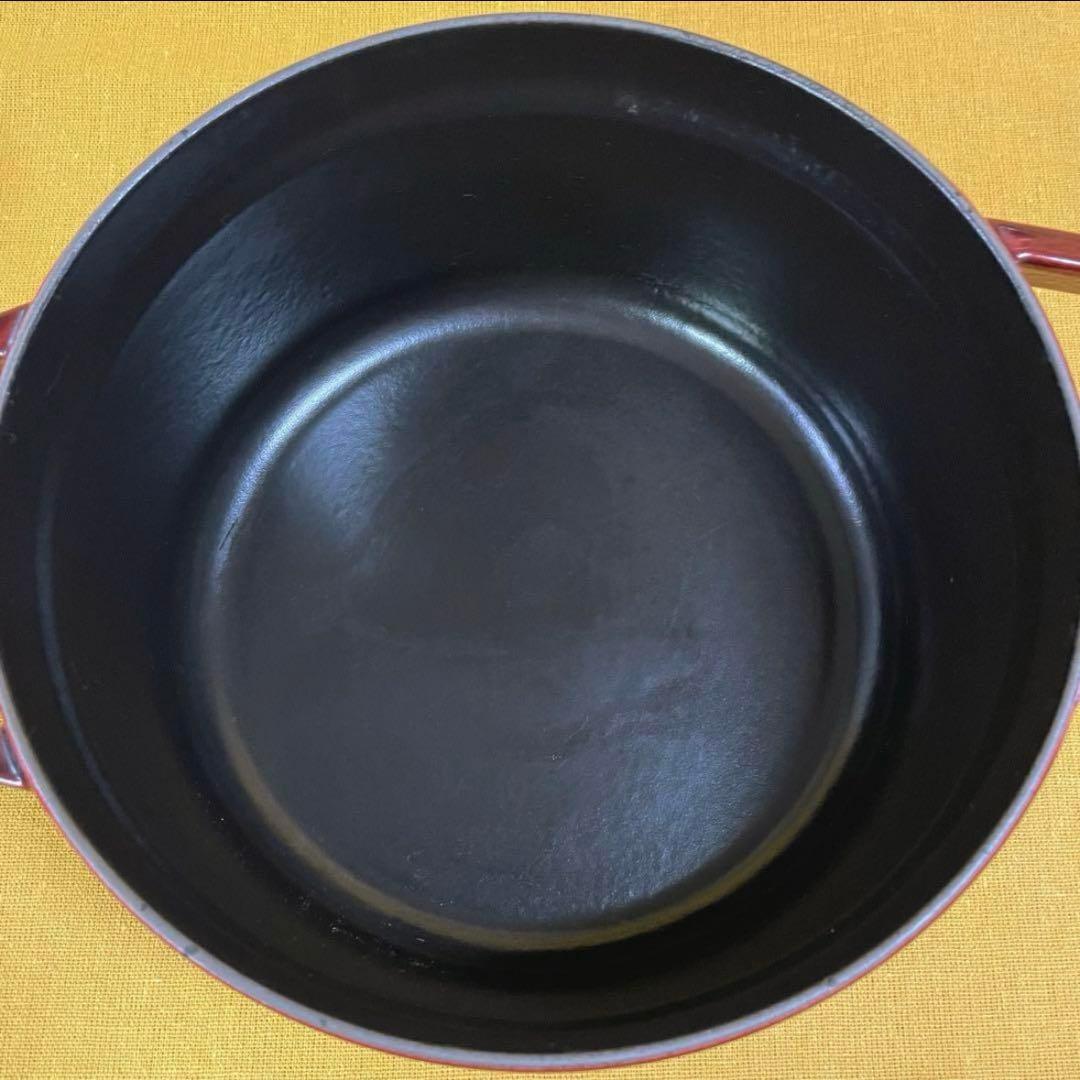 ストウブが美しすぎて‼️早い者勝ち‼️ グレナディン レッド 22cm 両手鍋