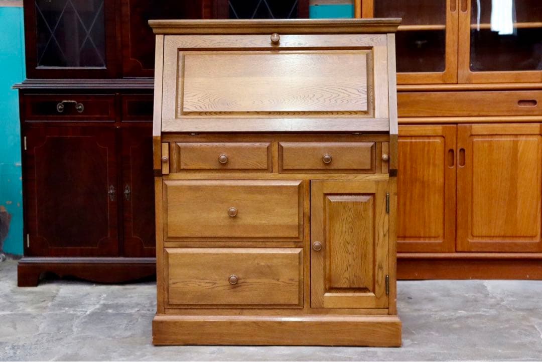 GMIK141○ライティングビューロー デスク 学習机 書斎机 机 化粧台