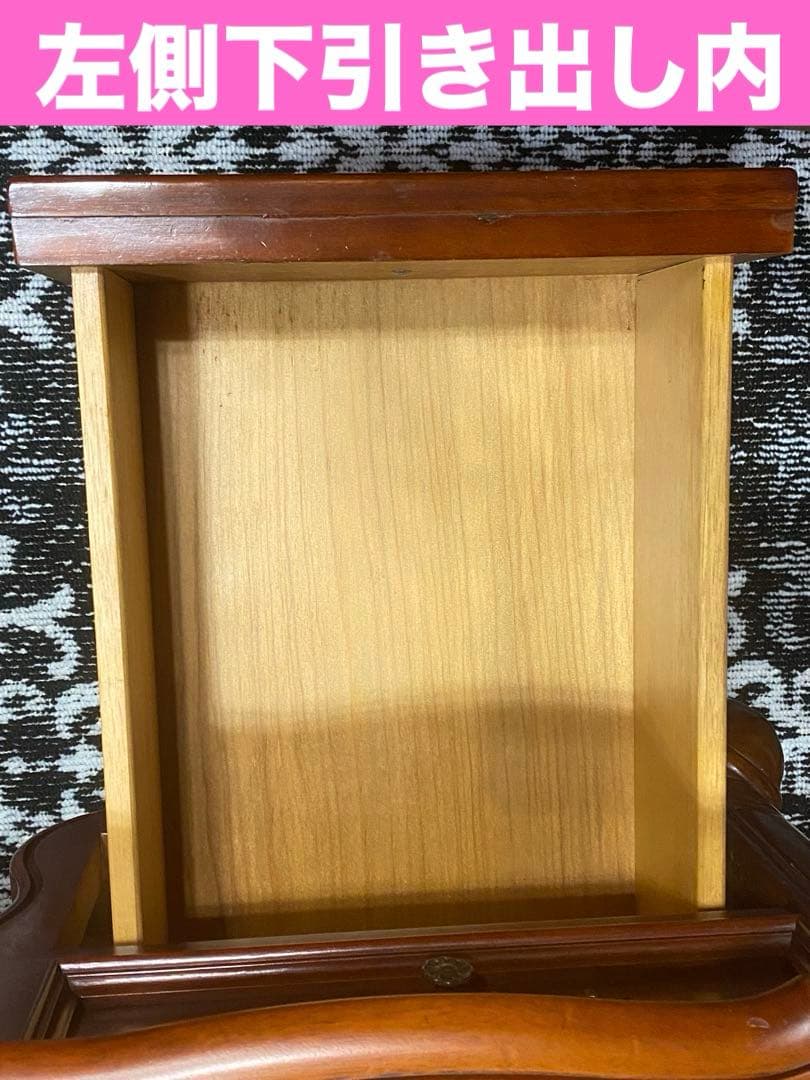 最高級♦️猫脚 彫刻 象嵌♦️希少 アンティーク プレジデント 両袖 デスク♦️重厚