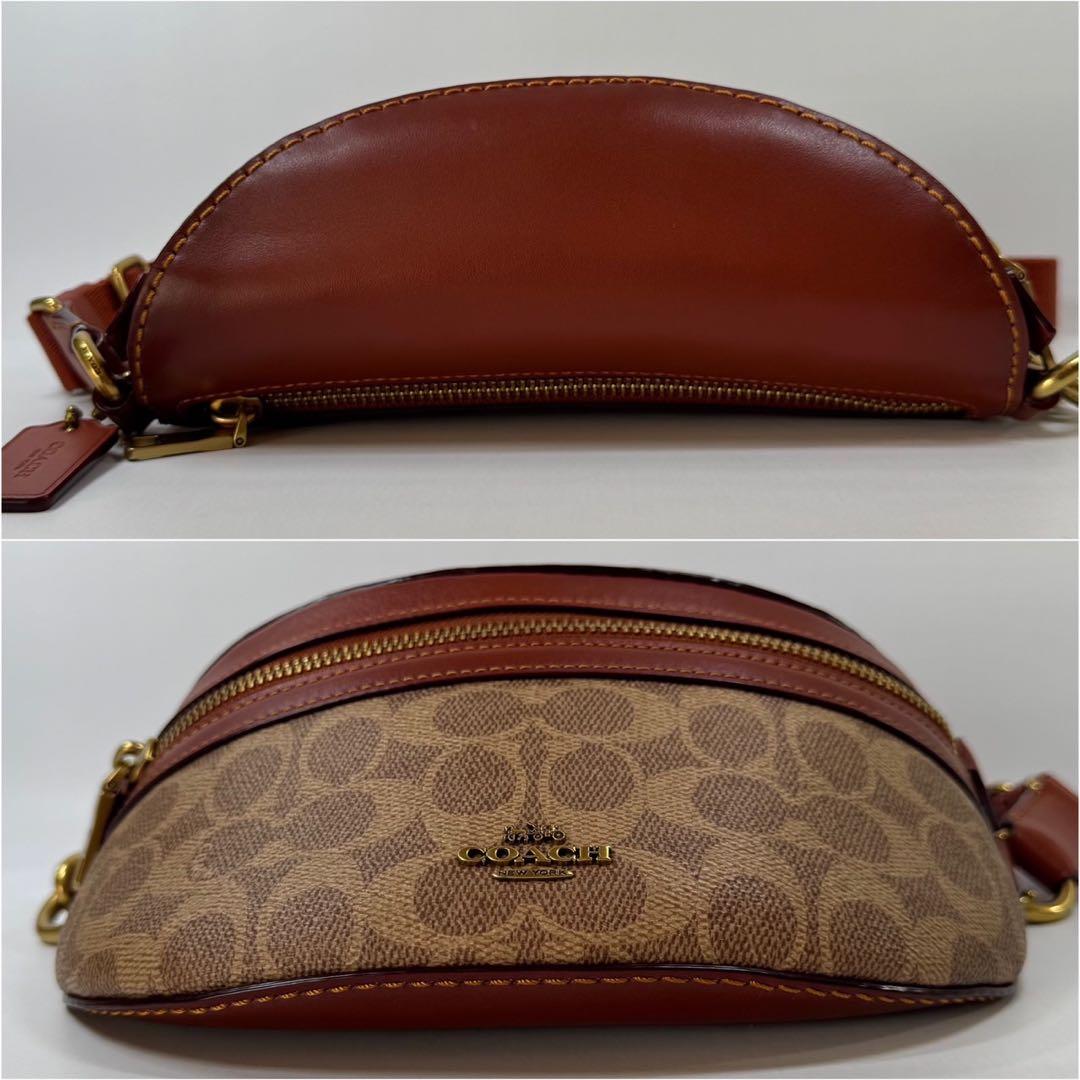 美品❤ COACH コーチ ボディバッグ ウエストバッグ ポーチ シグネチャー