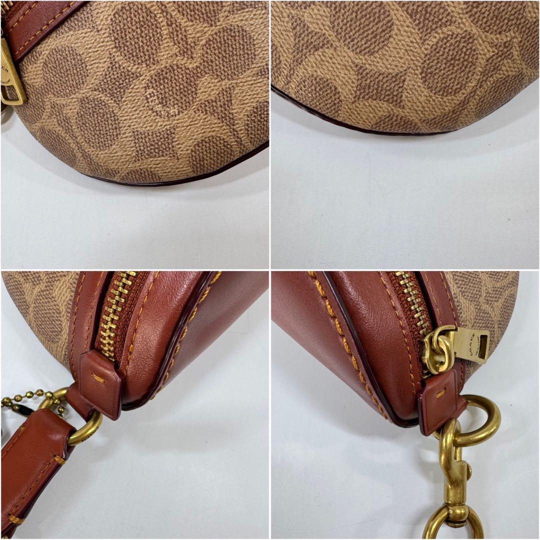 美品❤ COACH コーチ ボディバッグ ウエストバッグ ポーチ シグネチャー