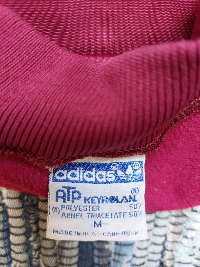 adidas バーガンディ atp M 美品　80年代　好配色　オリジナル