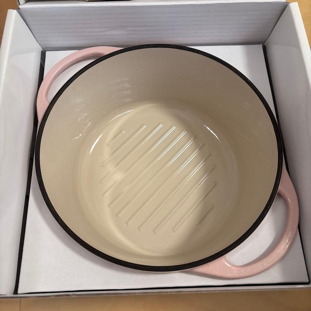 バーミキュラ オーブンポット22cmラウンド パールピンク 両手鍋