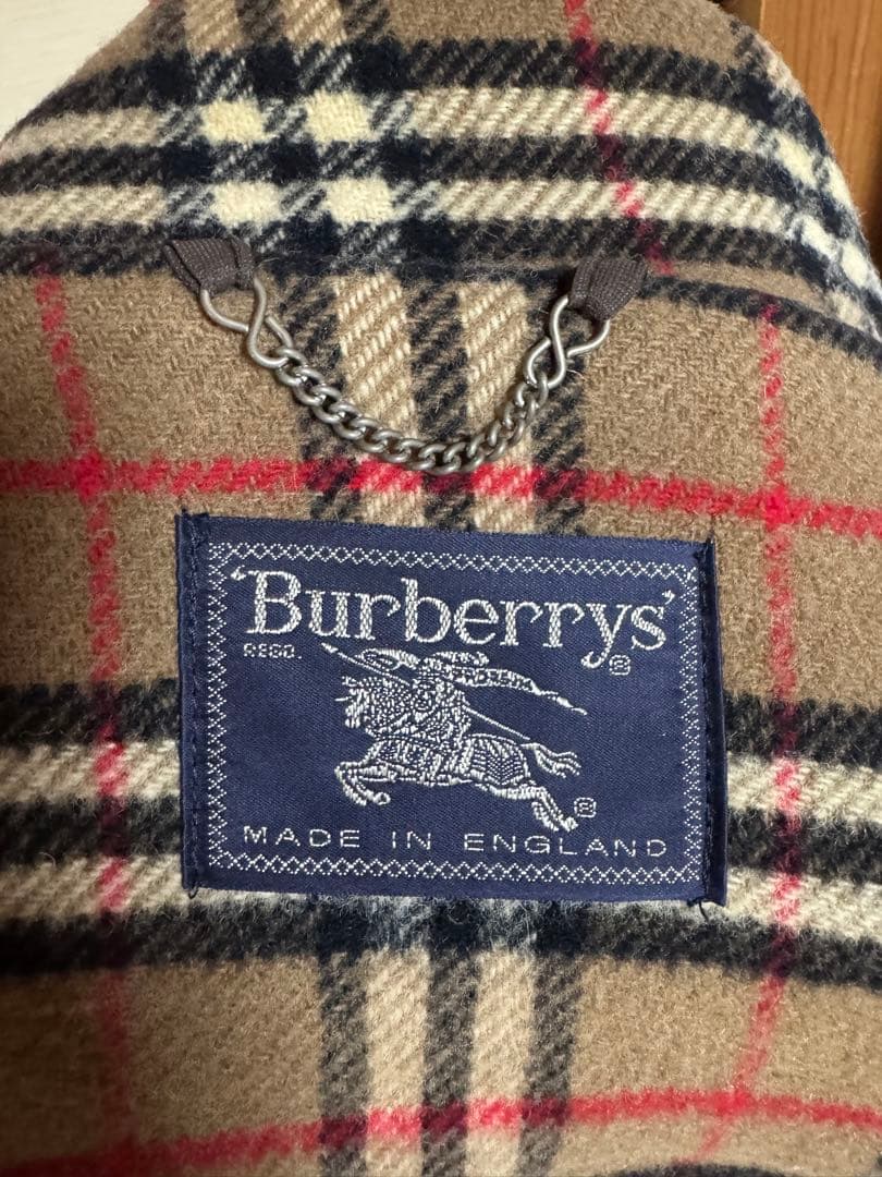 希少　BURBERRYバーバリー　ダッフルコート ノバチェック 英国製