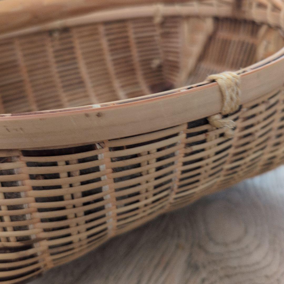 宮城県　『肥料振りかご』　篠竹　桜　かご