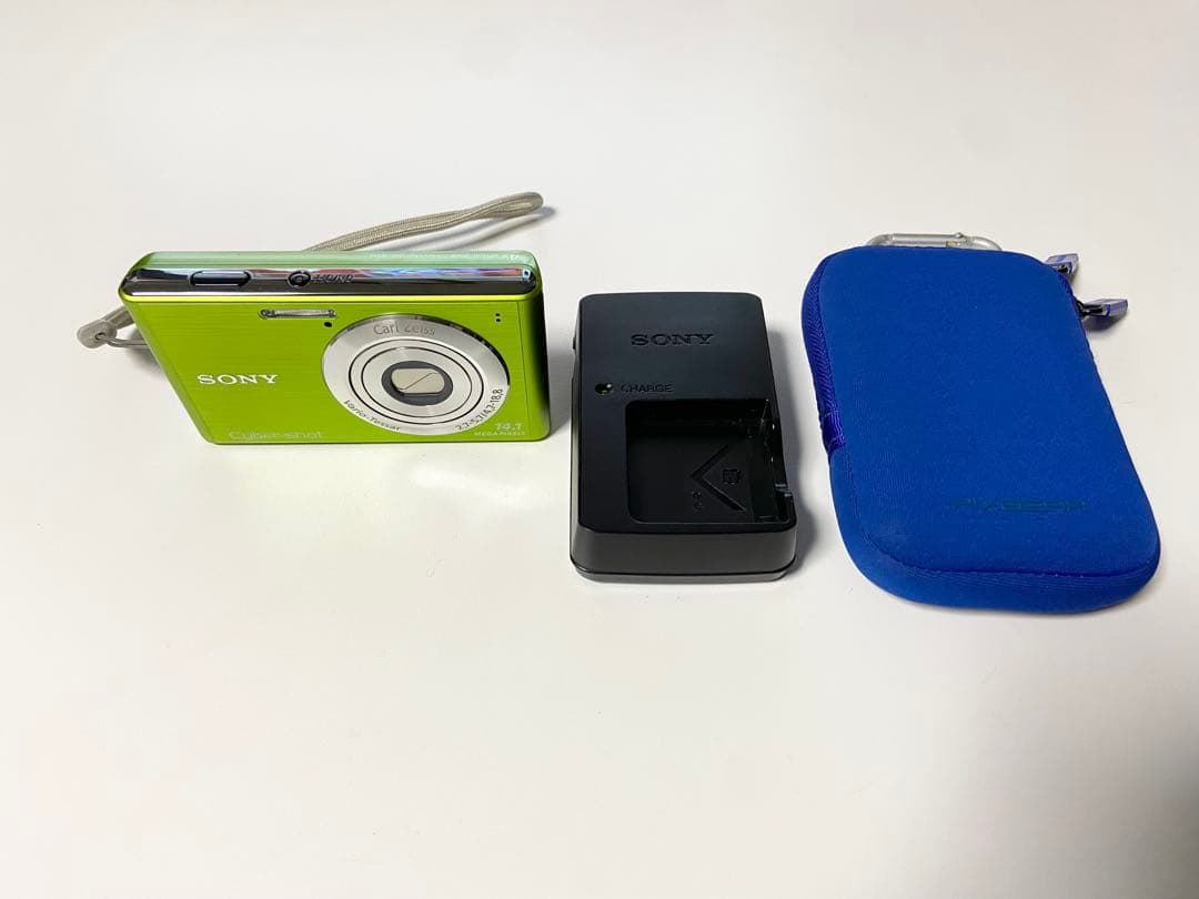 美品SONY Cyber-shot DSC-W550グリーン