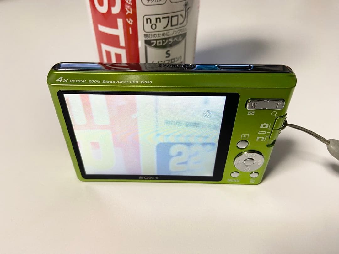 美品SONY Cyber-shot DSC-W550グリーン
