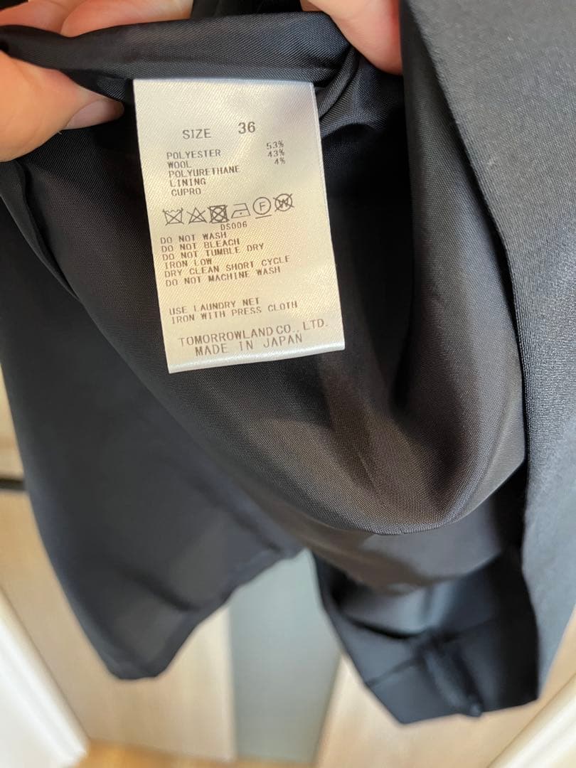 【美品】トゥモローランド　セレモニーワンピース　プリーツ　36サイズ　黒