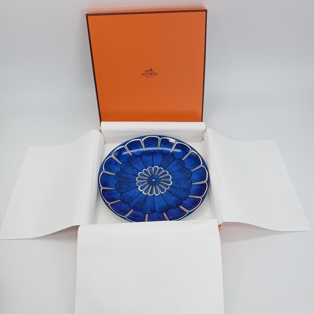 美品 HERMÈS エルメス ブルーダイユール パンプレート16㎝ 箱付き