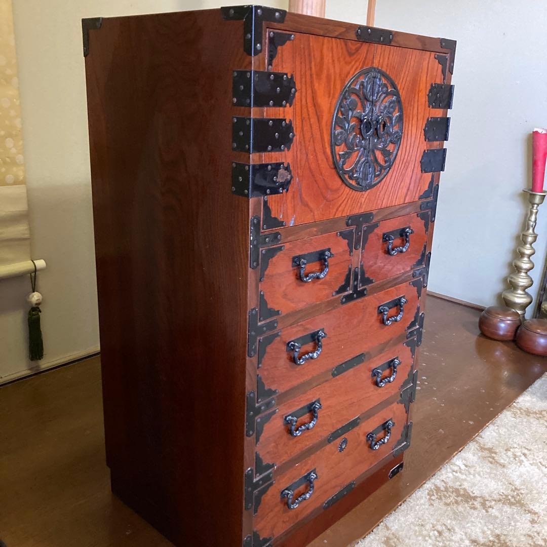 アンティーク箪笥＊美品（観音箪笥）鍵付き