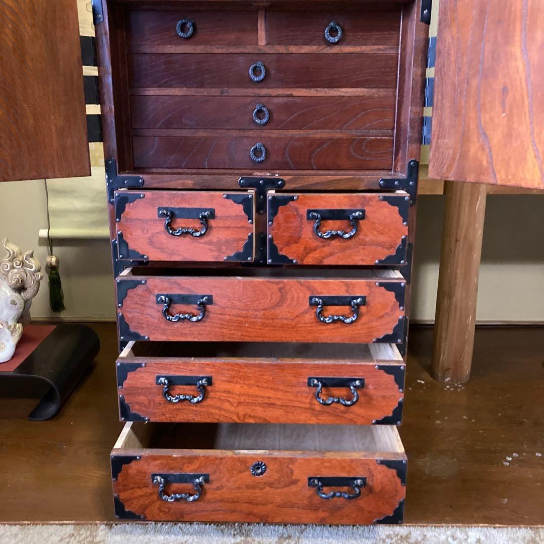 アンティーク箪笥＊美品（観音箪笥）鍵付き