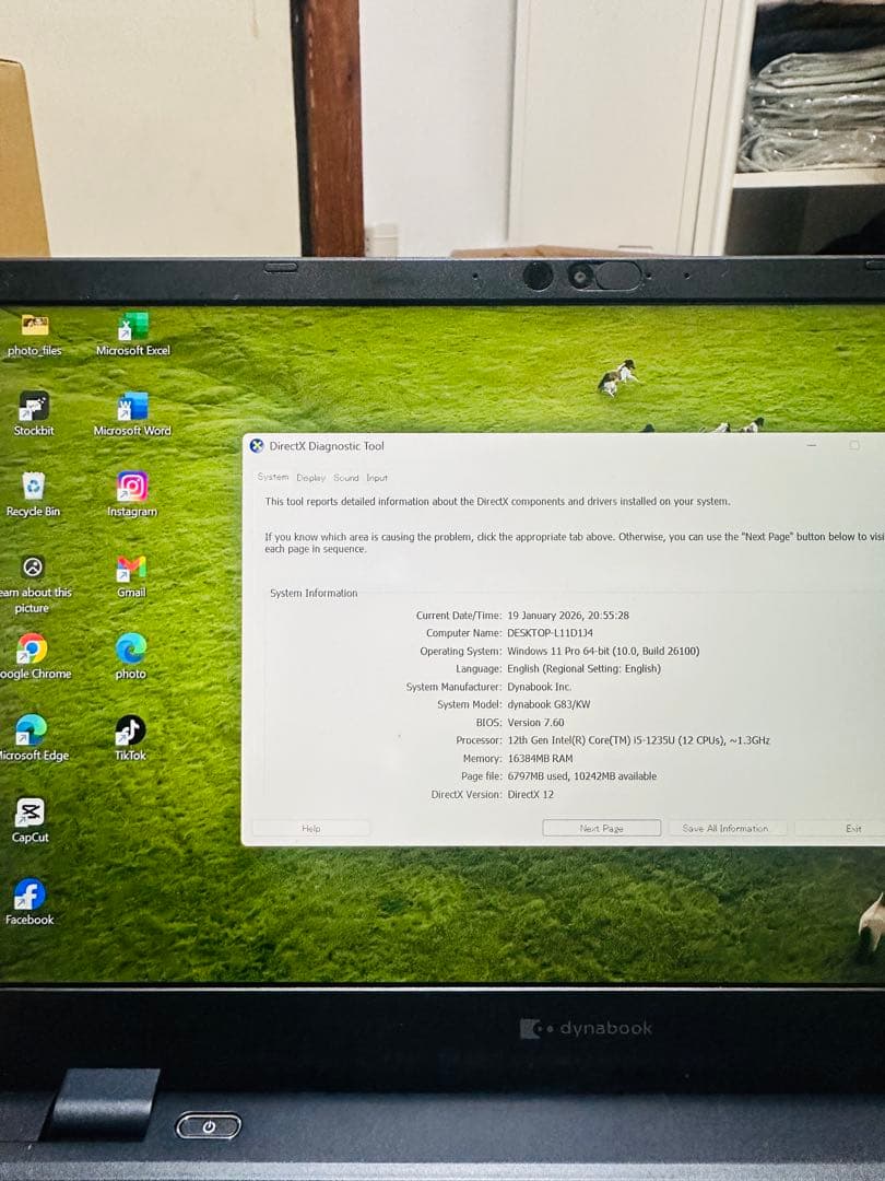 DYNABOOK G83 KW 12世代 i5超軽型ノートPC