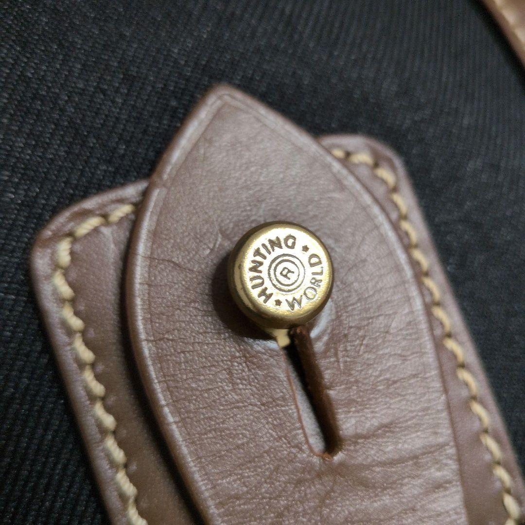 【美品】ハンティングワールド サファリトゥデイ デカロゴ トート 黒 大容量