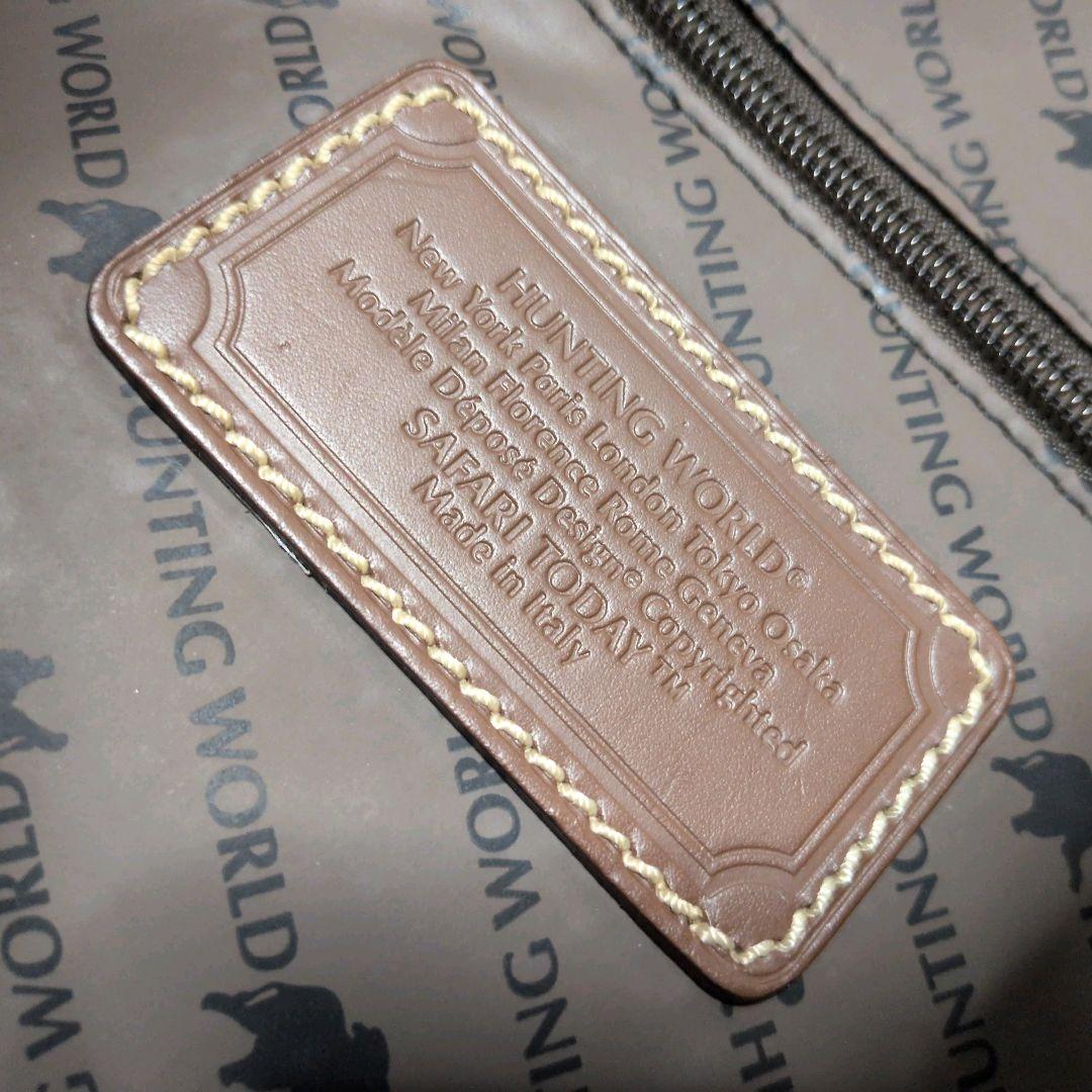 【美品】ハンティングワールド サファリトゥデイ デカロゴ トート 黒 大容量