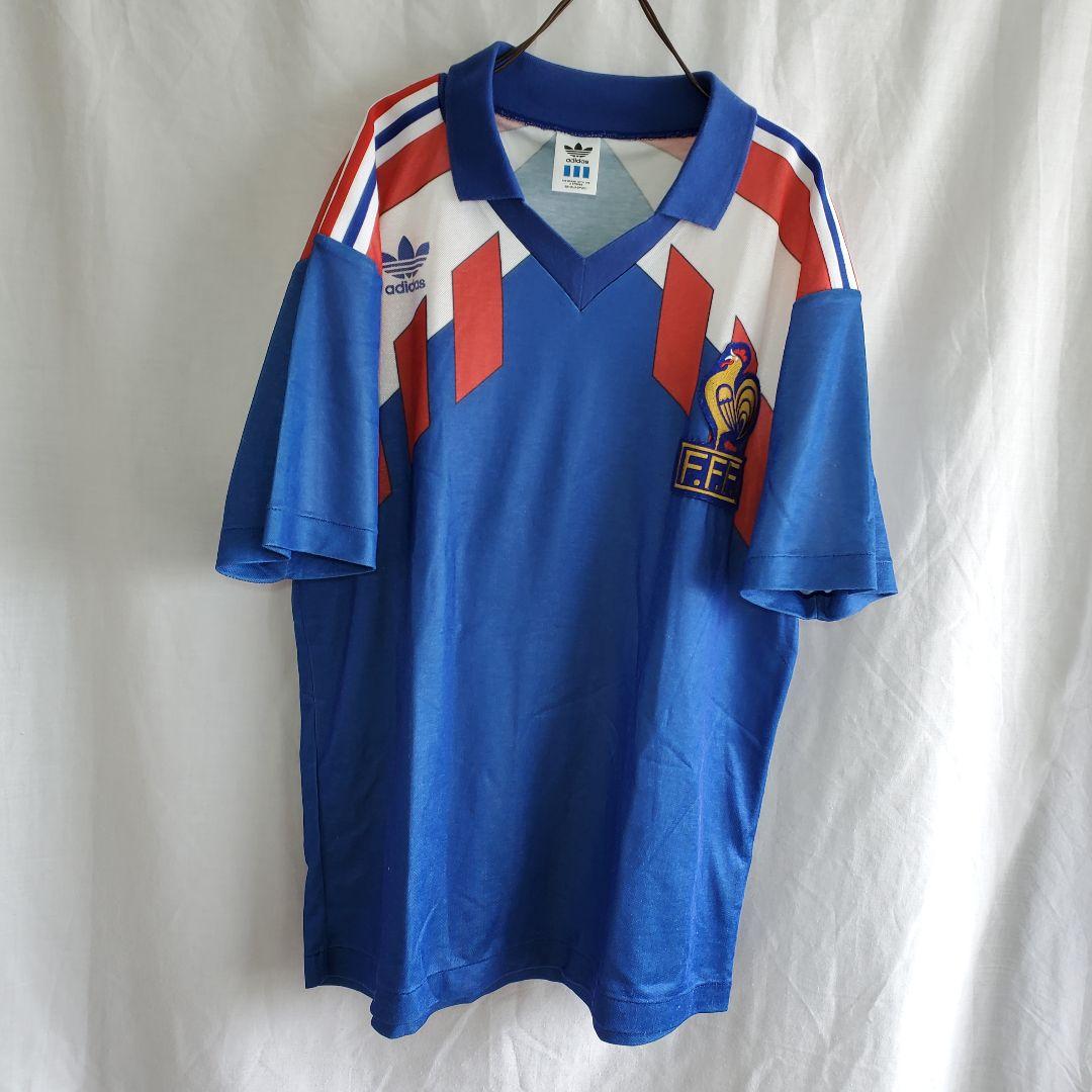 90s アディダス　adidas フランス代表 ウェア青 サッカー ユニフォーム