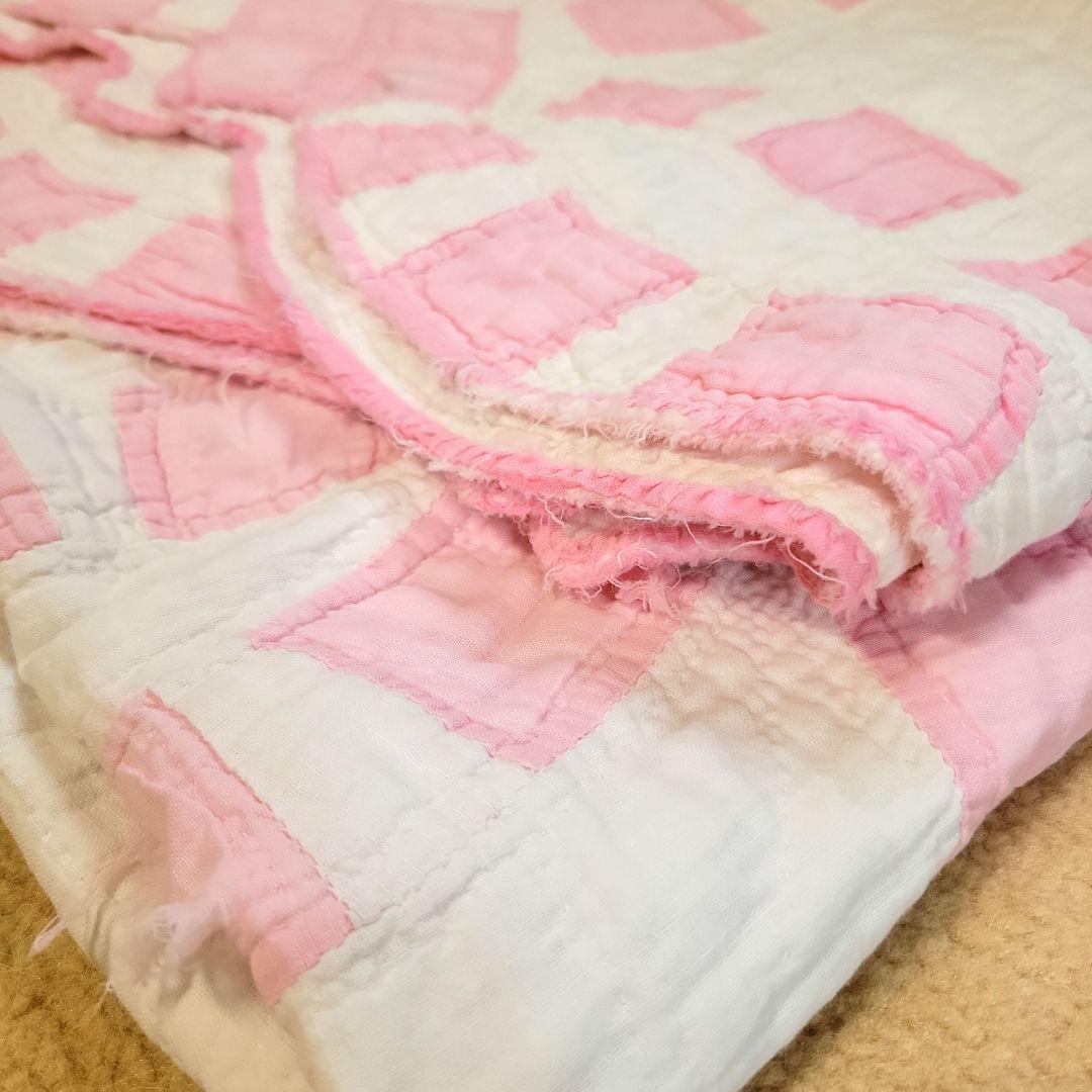 アンティークキルト 大判 ダブルウエディング 200x163cm