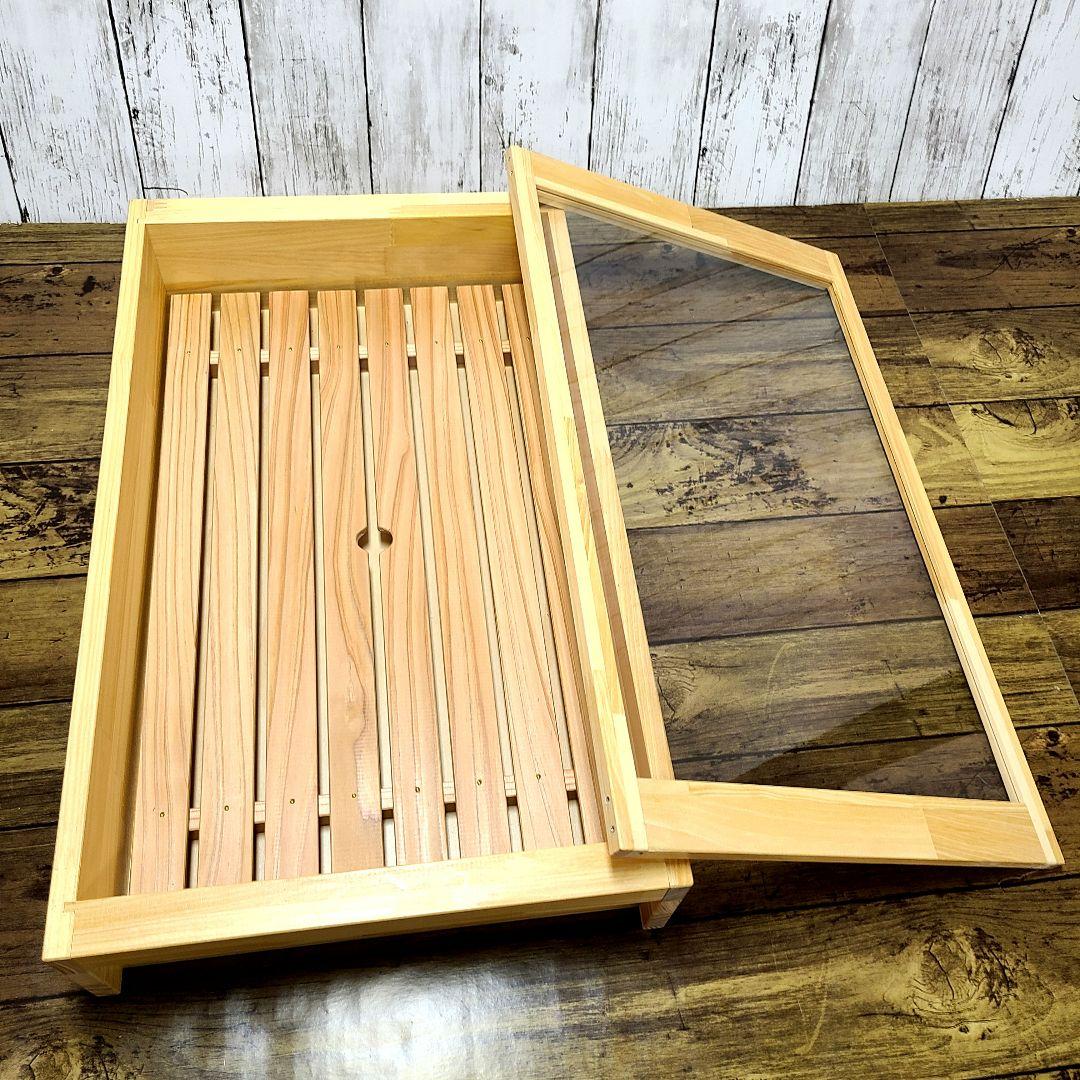 No15193【新品】 寿司ネタケース ネタ箱　目皿・アクリル蓋付【保冷剤付き】