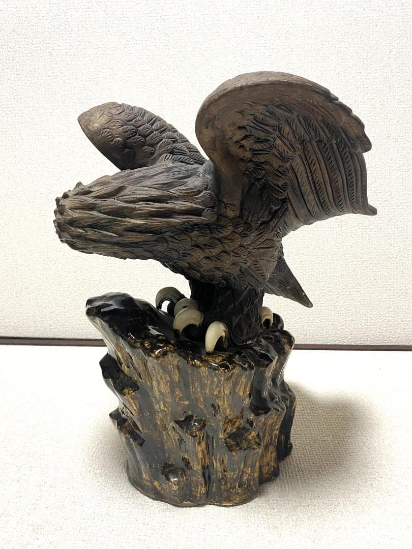 鷲の置物 インテリア 彫刻風 オブジェ