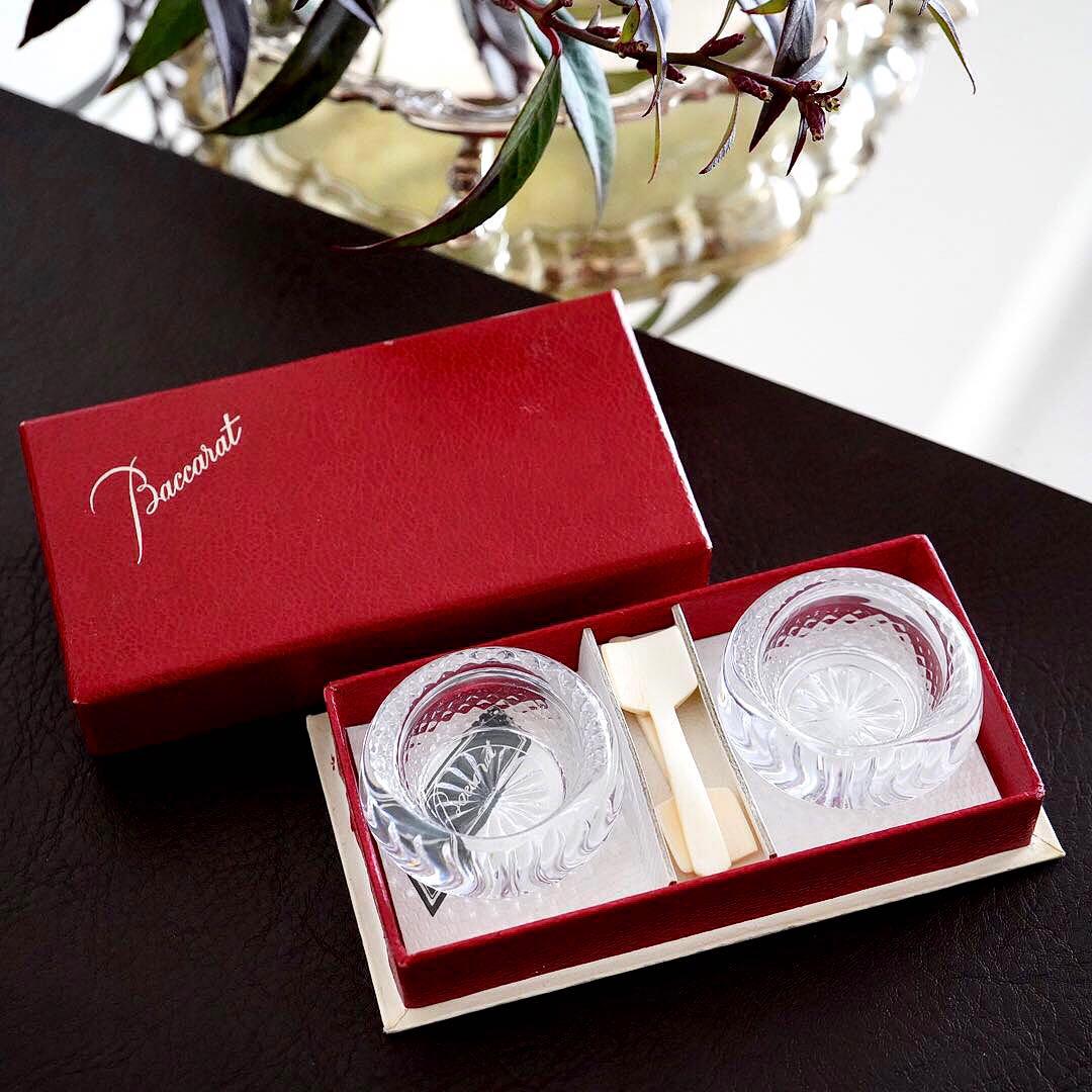 オールドバカラBACCARATバッキンガム★ソルト＆ペッパー 塩胡椒 調味料入れ