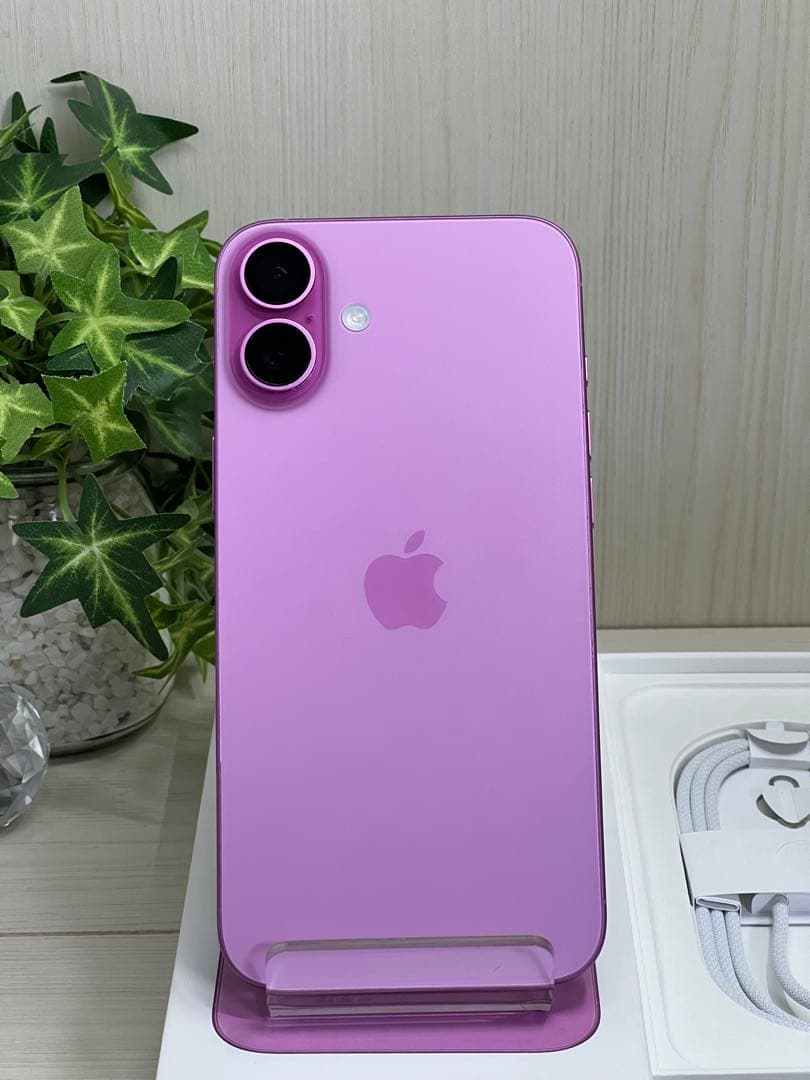 ✅【未使用近い】iPhone 16 Plus ピンク⭐️100％「11回」❣️