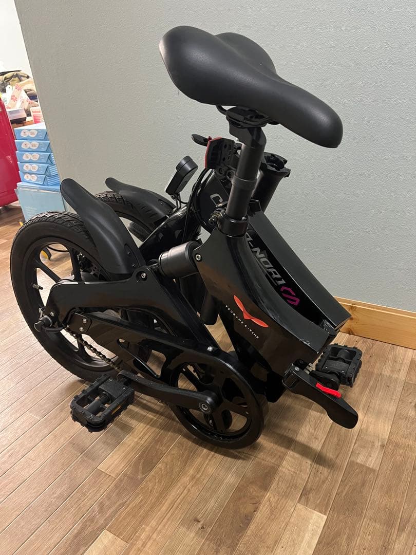 【引き取り限定】CHOCO-NORI 電動アシスト折りたたみ自転車 ブラック