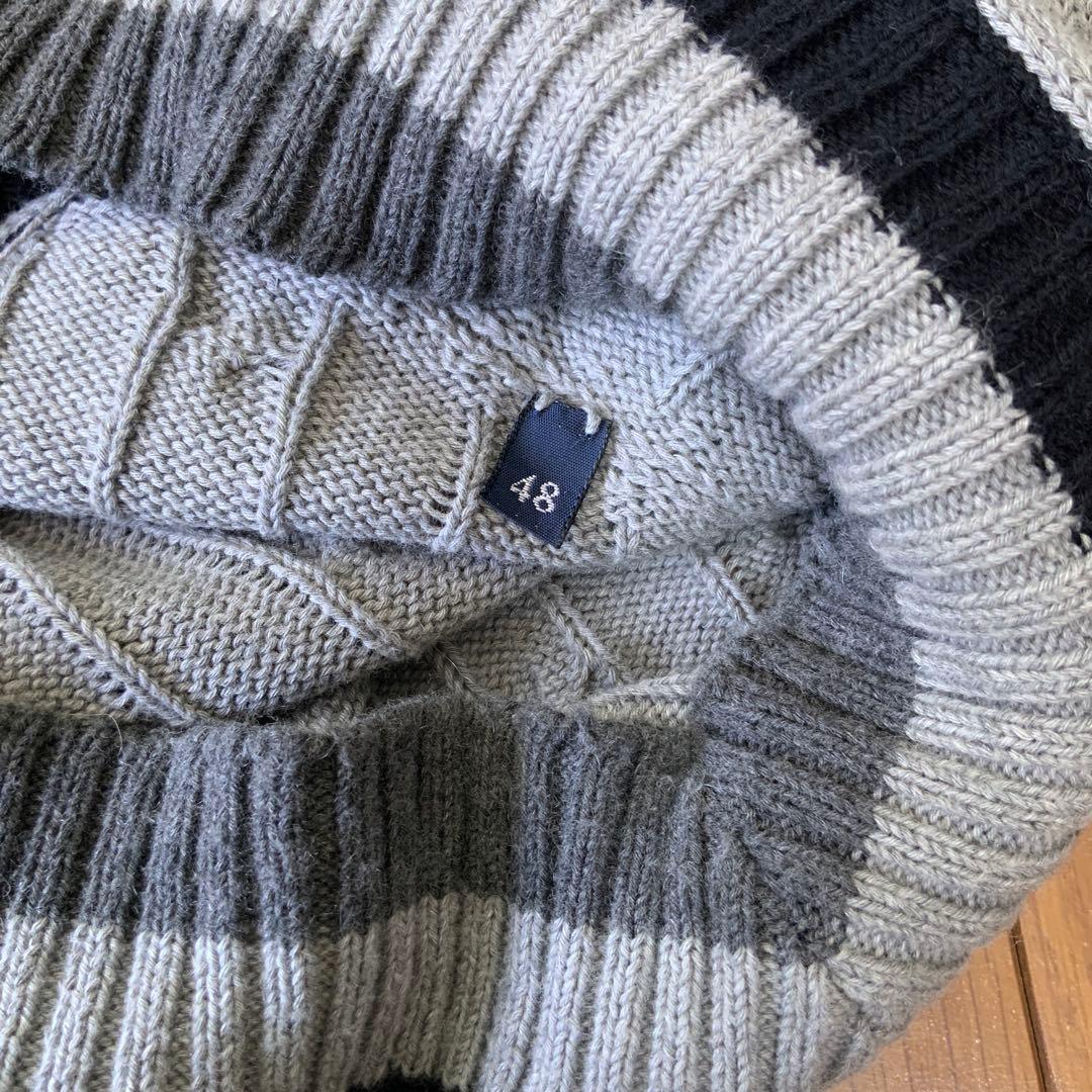 Drumohr ドルモア チルデンニット 48 コットンカシミヤ 伊製